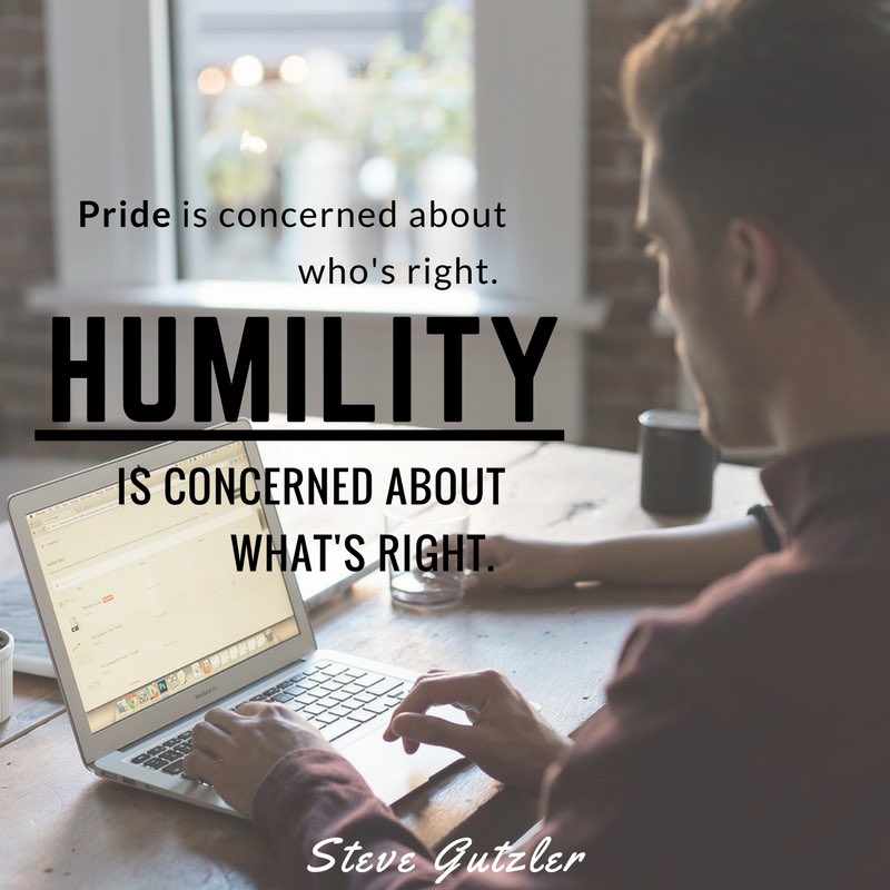 SteveGutzler's tweet photo. Humility is one of the great traits of authentic leadership. Be the type of leader that lets the best ideas win! #leadership #humility https://t.co/JNTCaNhH1U