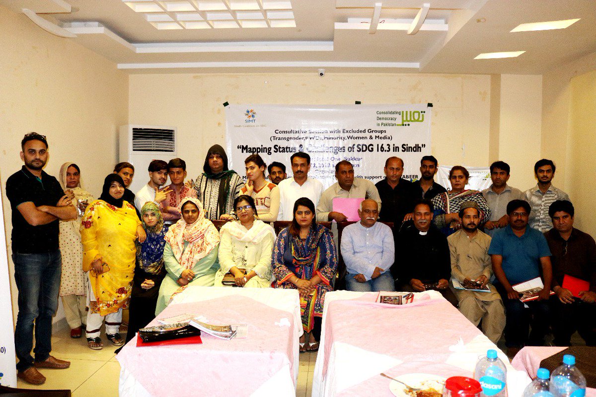 mrdopk's tweet photo. #MRDO organized a #Consultation Session on “Mapping Status and Challenges of SDG 16.3 ( Rule of Law)” with the collaboration and support of Tabeer – DAI &amp; (CDIP) program in province Sindh. This #session brought together transgender community, excluded groups and minorities. https://t.co/v84BCaMKBH