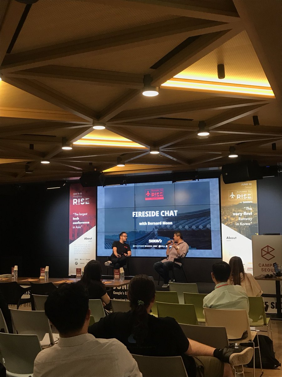 StrixGlobal's tweet photo. Fireside chat with @bernardmoon from @SparkLabsGlobal !! #runwaytoRiseSeoul #RiseConf @RISEConfHQ https://t.co/AecEvE9pSl