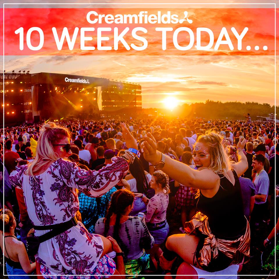 Creamfields's tweet photo. 10 WEEKS TO GO until the biggest party of the summer! 🙌🎉

#RT &amp; Tag 4 mates for a chance to win 5 X Gold Guest Camping tickets to #Creamfields21 🎟️🏆

#ImGoingToCreamfields 👉 https://t.co/4jblgxlONV https://t.co/nDsSIP0orB
