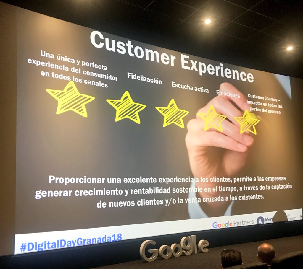 De 5 estrellas, así han sido nuestros ponentes de hoy y la información que nos han aportado. ¡Enhorabuena a todos y gracias! #DigitalDayGranada18