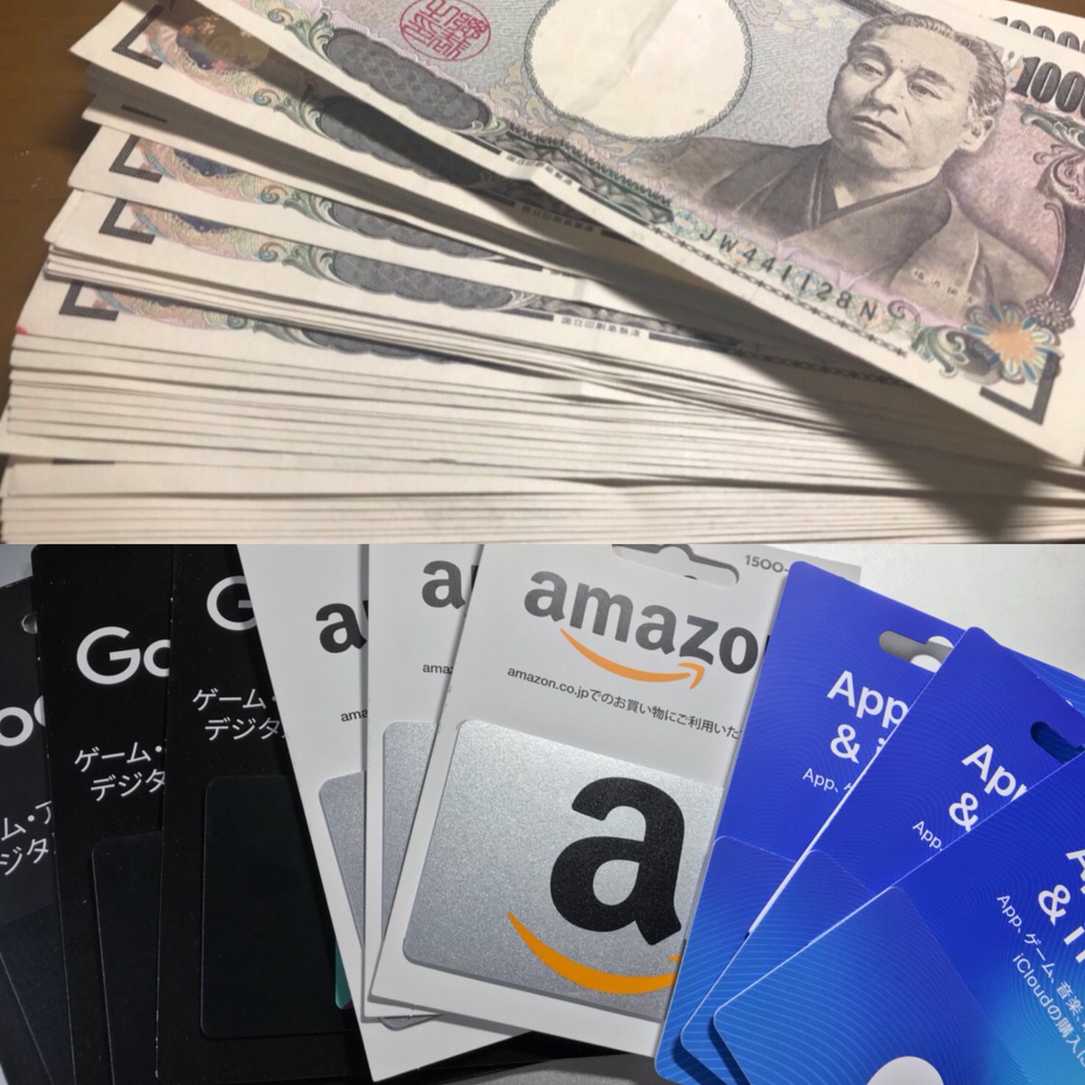 marupresentX's tweet photo. 第６回 現金プレゼント企画🎁

RTとフォローでもらおう！💰

１５万円を【２名様に】

https://t.co/hI8NnhsOQd
↑ 結果はこちらで✨
ギフト券プレゼント企画も実施！

#プレゼント企画 #現金 #現金プレゼント #iTunesカード #Amazonギフト券  #Googleplayカード #荒野行動 #お金欲しい #クラクラ https://t.co/fdgSM4q6UP