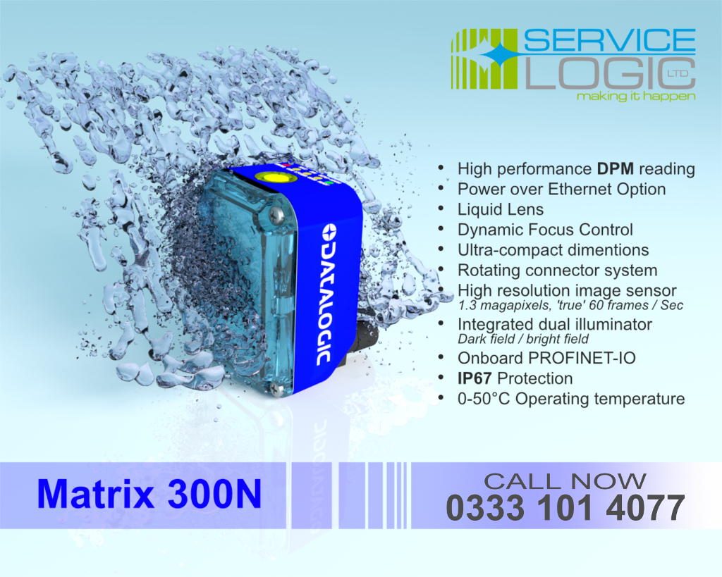 ServiceLogic's tweet photo. The #Matrix300N from #Datalogic is a high performance, compact 2D imager for #manufacturing and #automated warehouse applications. #IP67 makes it the ideal choice for harsh environments. https://t.co/0ErvjnYa08 https://t.co/OLLzpC8c3d