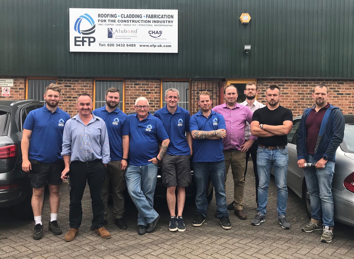 The EFP Team yesterday after a successful day of training with <a href="/VMZINCUK/">VMZINC</a>