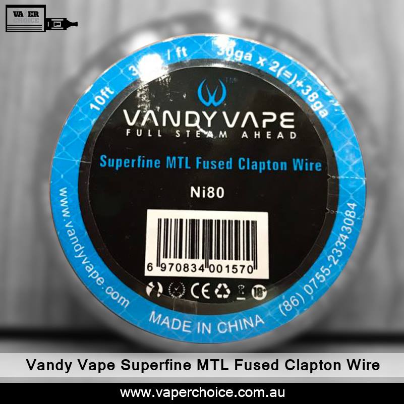 VaperChoice's tweet image. The authentic Vandy Vape Superfine MTL Fused Clapton Wire heating resistance wire is perfect for RBA / RTA / RDA atomizers. 

#vaperchoice #vape #vaping #claptonwire