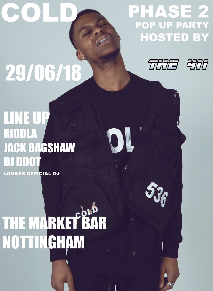 COLDESTLONDON's tweet photo. Nottingham on the 29th!!! https://t.co/VeY5q2vJ7m