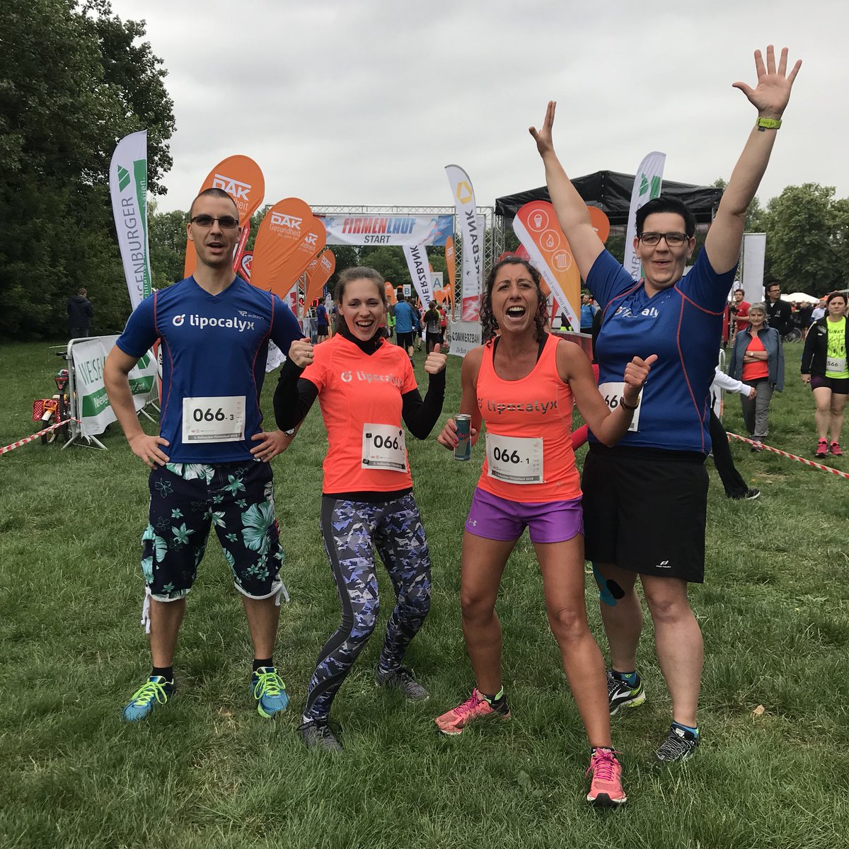 Lipocalyx's tweet photo. The Lipocalyx Team did a great job yesterday at the company run in our hometown. Atmosphere was enlightening so each 4 of us could improve their pace and time! Now back to the bench! #transfection #viromertransfection #viromer #lipocalyx #hallescherfirmenlauf #CRISPR #rnp https://t.co/uGjT3KkgIM