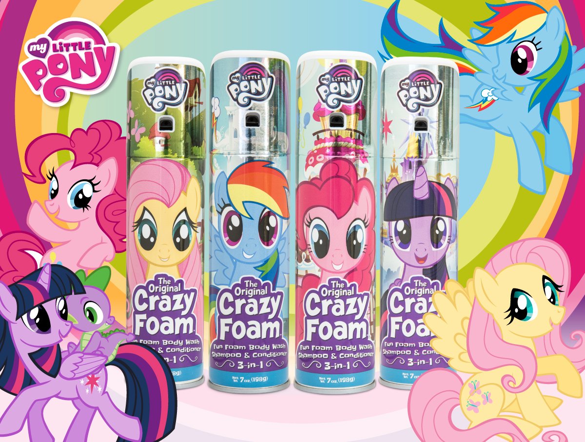Make bath time sparkly and bright with our #MyLittlePony Crazy Foam Collection after a day of magical adventures! #CrazyFoam