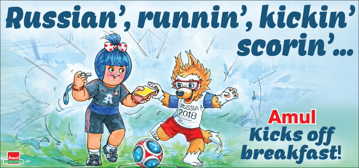 #Amul Topical: FIFA 2018 begins...
