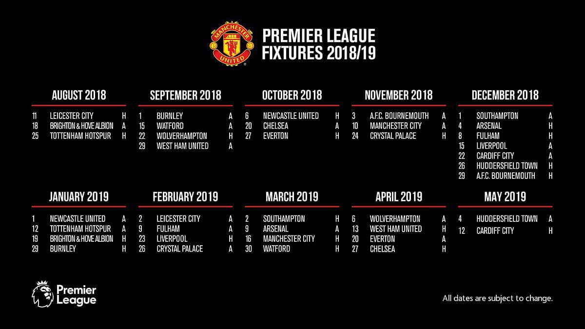 Jadwal pertandingan <a href="/ManUtd/">Manchester United</a> di musim 2018/2019 #mufc #indomanutd