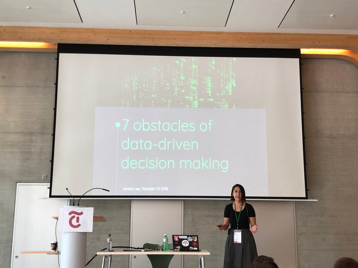 misler's tweet photo. Our colleague Janine about "obstacles of data-based decisions: Evolution instead of revolution; improve data quality; integrate variation; look from different angles; remind about the value by sharing data; focus on answering the question; people are biggest predictor.
#tamediatx https://t.co/ObvFXOdJeu