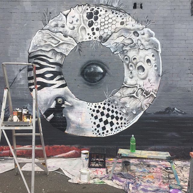Amazing to see this artwork by Melbourne’s top street artist <a href="/mike/">Mike</a>.makatron  outside my home here in Australia 🇦🇺 Good work and look forward to the exhibition tonight ! Always love street art and creativity... ❤️ #mikemakatron #streetart #melbournear… ift.tt/2JBtqEk