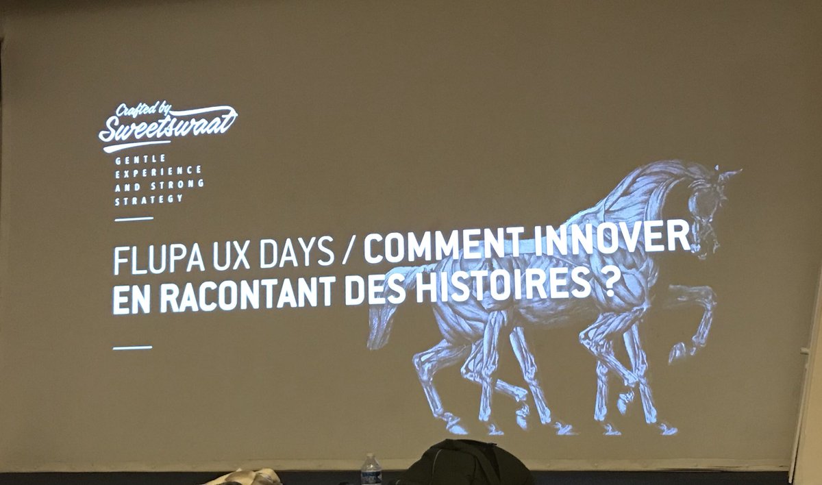 CaravelDesign's tweet photo. The art of #storytelling 🗣 #UXDAYS18 Definitely some food for thought and ideas for Caravel improvements 😉 @flupa @anuhi https://t.co/MfWH3YLhAg