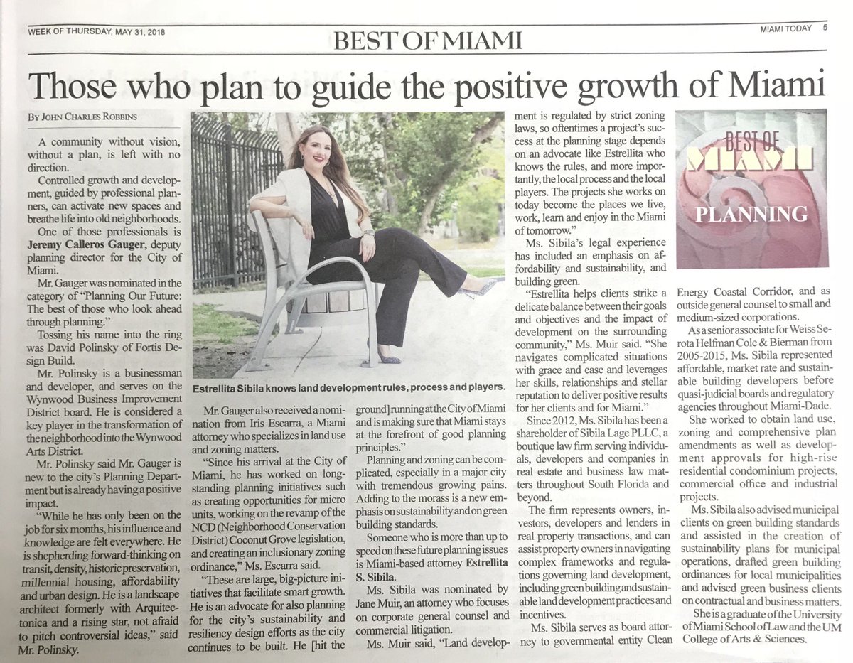I’m all about “positive growth!” Thank you <a href="/MiamiTodayNews/">Miami Today</a> for this wonderful feature in the Best of Miami edition! #SibilaLage