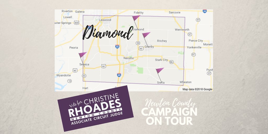 RhoadesForJudge's tweet image. Rhoades-On-The-Road is back at it--Learning lessons in Diamond.  New blog post!  #runningforjudge #newtoncounty #firmandrespectful #gemcity ow.ly/LJX730kuDYq