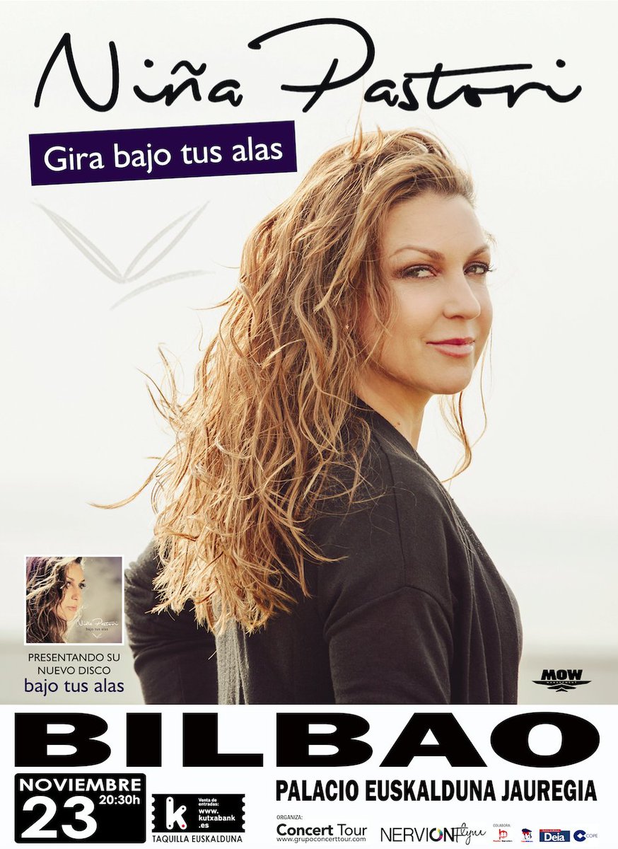 RINCONDEPASTORI's tweet photo. Entradas ya a la venta! #NiñaPastori #Bilbao #GiraBajoTusAlas #Tour2018 #LaPastori @npastorioficial @MOWmanagement https://t.co/pJqwjdRzb1