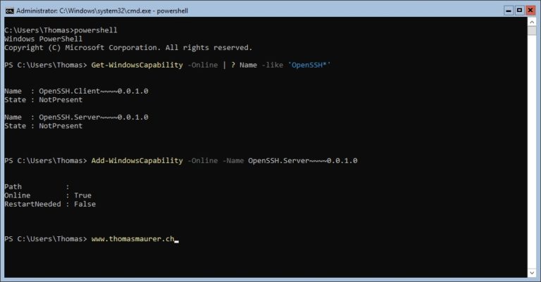 Install #OpenSSH Server on #WindowsServer
<a href="/ThomasMaurer/">Thomas Maurer</a> 
thomasmaurer.ch/2018/06/instal… #PowerShell