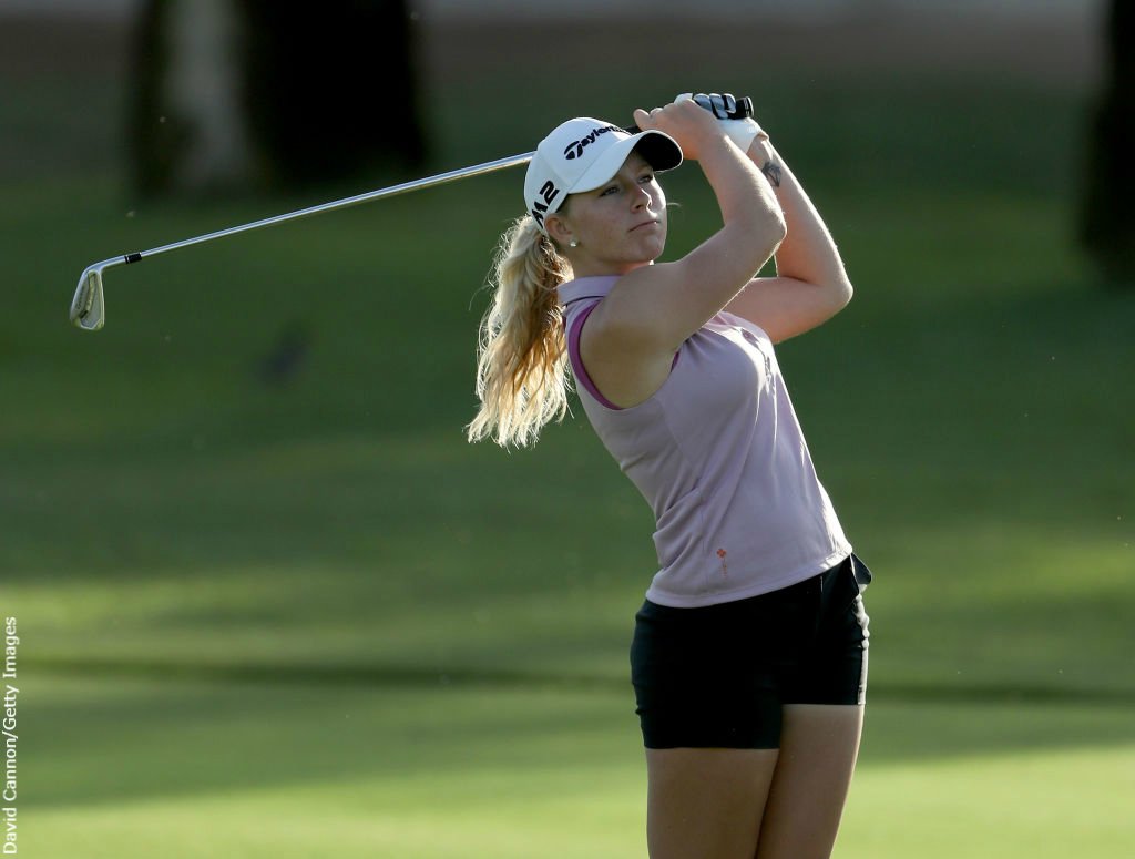 BBCKentSport's tweet photo. GOLF: Staplehurst's @cloefrankish finishes her first round at the @LETAccess's Czech Ladies Challenge on one under par thanks to an opening round of 71. https://t.co/euOu2d20jv