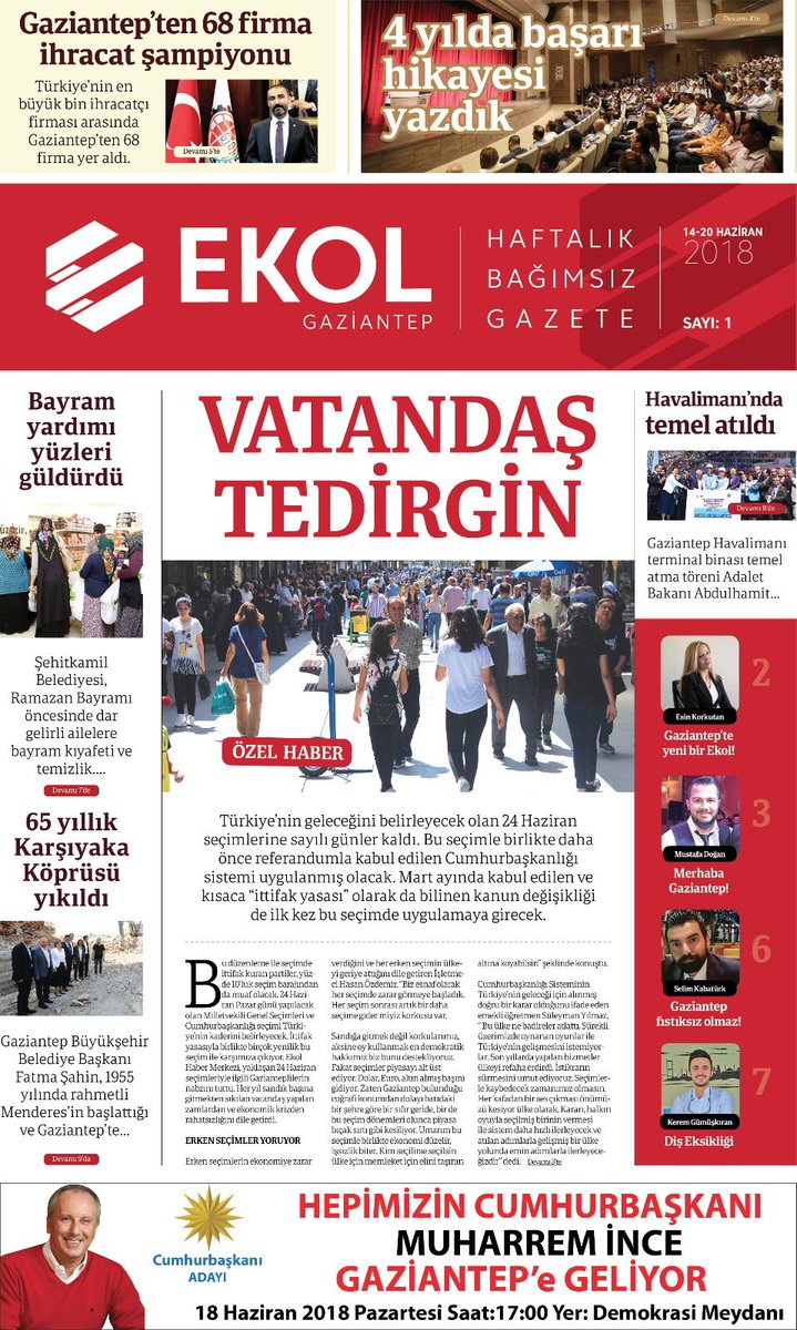 mstfdgn27's tweet photo. Ekol Gazetesi yayın hayatına “Merhaba” dedi https://t.co/2y5H6zlN02