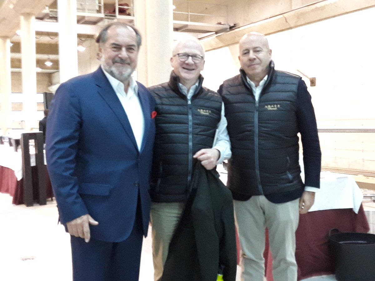 edsi100's tweet photo. Good to catch up with Michel and Javier @AraexSFW tasting https://t.co/OTDISG4pib