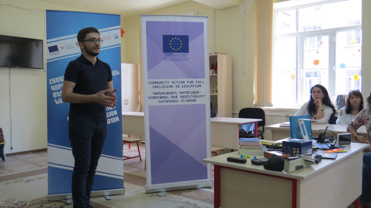 ArmenianCaritas's tweet photo. “#CommunityActionforFullInclusioninEducation” project a presentation of assistive technologies was conducted in Gyumri school #23 .
#CAFI #InclusiveEducation #Inclusion #Together4Inclusion https://t.co/BEHGbP0zAa