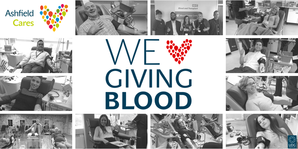 AshfieldCares's tweet photo. World Blood Donor Day aims to celebrate and thank voluntary blood donors worldwide who selflessly donate their blood to those who need it most. Today, we take a look back at the huge difference our employees have made in the past year: https://t.co/I7QBqZFNX0 https://t.co/ZUKP478aOy