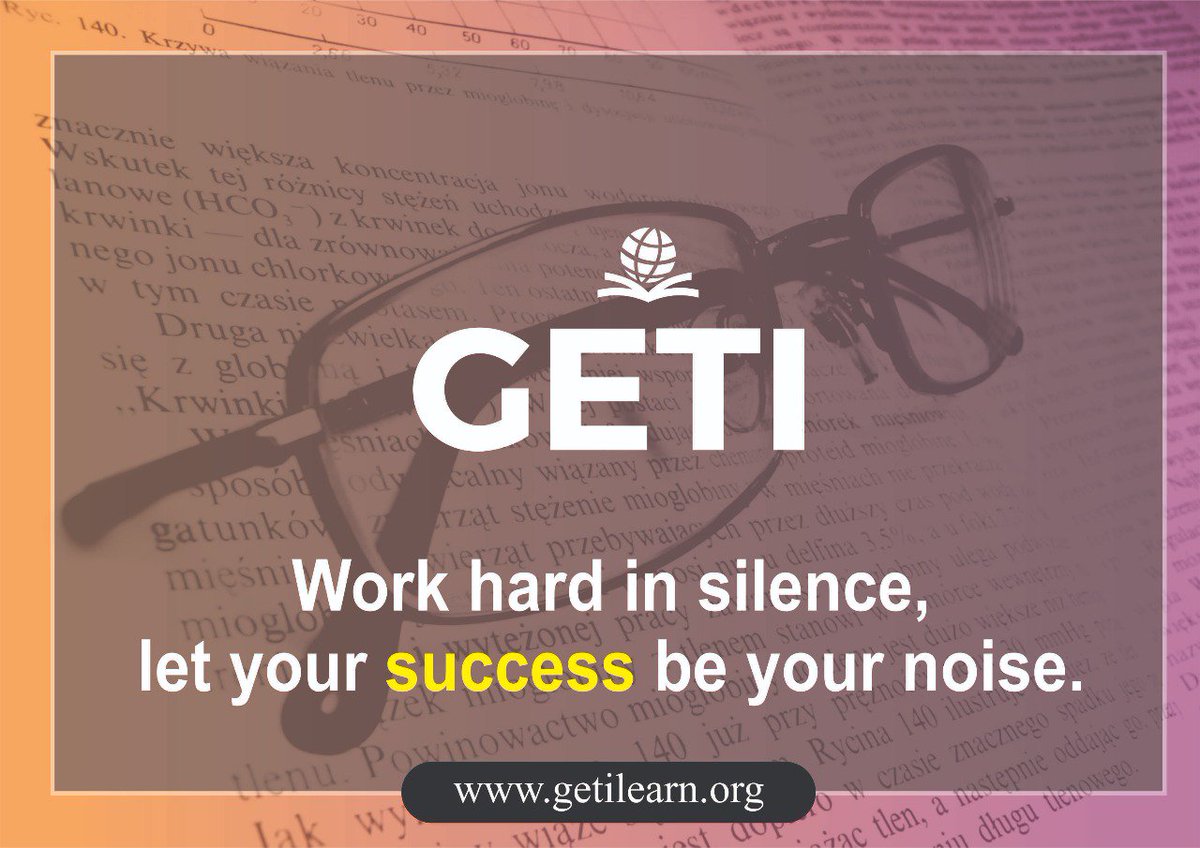 GETILearn's tweet photo. Work hard in #silence, let your #success be your noise.
#Education #GETI #Teacher #Training #Lucknow #India #HappyEid #Lucknow #India https://t.co/1BeNmWlwxY