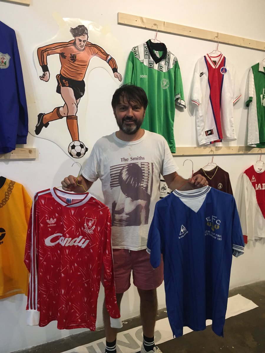 paulsaltysalt's tweet image. Just had a sneak peek of ⁦@nealheardauthor⁩ brilliant football shirt exhibition ⁦@CampandFurnace⁩ in Liverpool. It opens tomorrow but you can hear all about it on ⁦@bbcmerseyside⁩ drivetime from 4 #lfc #efc