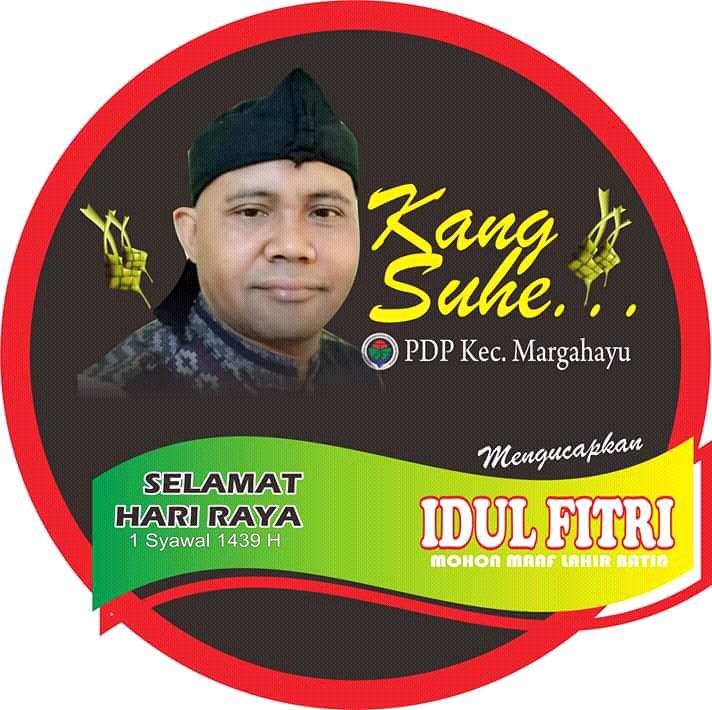 Telah berakhirnya bulan suci Ramadhan dan datangnya Bulan Syawal 1439 H. 
 
_*Perkenankanlah  kami sekeluarga juga menyampaikan Selamat Hari Raya Idul Fitri 1 Syawal 1439 H*_

*Taqobbalallahu minna wa minkum..Barakallahu fiikum...mhn maaf lahir Batin 

Suherman dan Keluarga