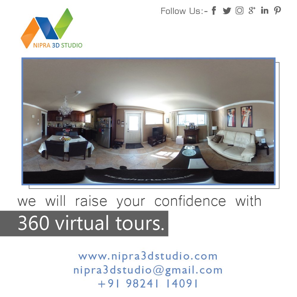 nipra3dstudio's tweet photo. We will raise your confidence with 360 Virtual Tours. To know more please visit our website.
https://t.co/W6P0qfknSB
#3dinterior,#3dexterior,#3dvisulisation,#3dwalkthrough,#3darchitectural,#likeme,#followme,#3drendering,#3ddesign,#virtualreality,#augmentedreality. https://t.co/7ke3BdrN9O