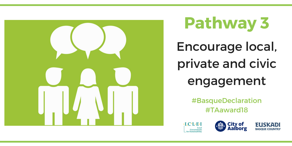 sustain_cities's tweet photo. 📢Does your Transformative Action seek to encourage local, private &amp; civic engagement? Then apply for #TAaward18 🏆today and be in with the chance of winning 10,000 EUR to kick-start your next action! #BasqueDeclaration #Pathway3 https://t.co/L5kTIS5TKW Deadline: 31 July https://t.co/4eN8BDNzok