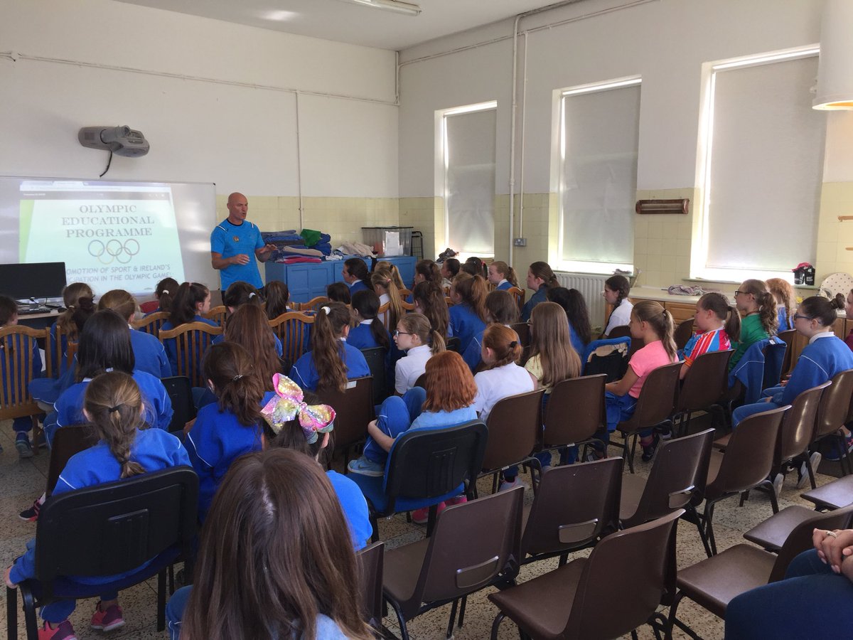 A very attentive audience for the Olympic Educational Programme delivered by Noel this morning at Our Lady of Consolation NS Donnycarney <a href="/dccsportsrec/">Dublin City Sport & Wellbeing Partnership</a> <a href="/ActiveFlag/">Active School Flag</a> @events_DCC <a href="/dublincityGAGA/">#GAGA- Getting All Girls Active</a>