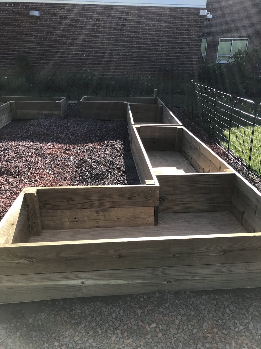 JsePrincipal's tweet photo. A good start to the day seeing these three working away at the community garden! #JSE180 https://t.co/B1fMgSwuZn