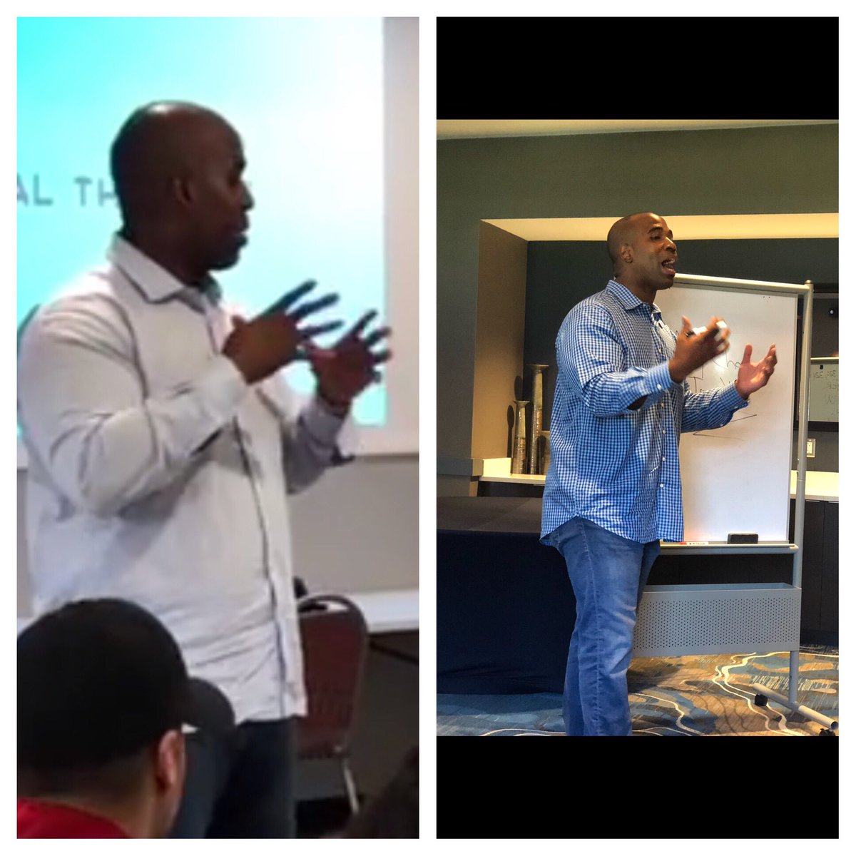 Marques_Ogden's tweet photo. What a difference 3 mos makes

#inspirational #keynotespeaker #hardworkpaysoff #usonc #inspire #educate #entertain 
https://t.co/CBrPjBtaLP https://t.co/nRwCmel4Lv