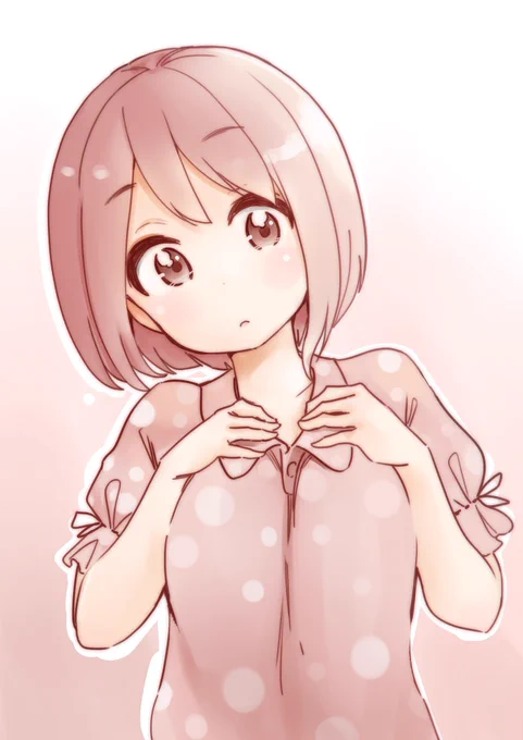 寝る前のらくがき。
なんかピンク色っぽい子。 