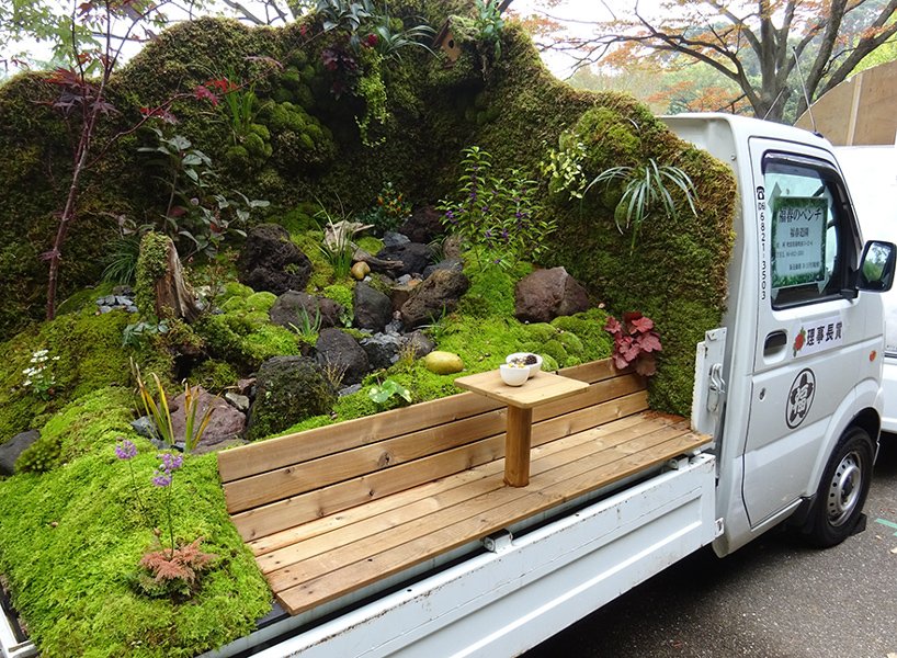 japanese landscapers transform truck beds into mini bucolic worlds designboom.com/art/mini-truck…