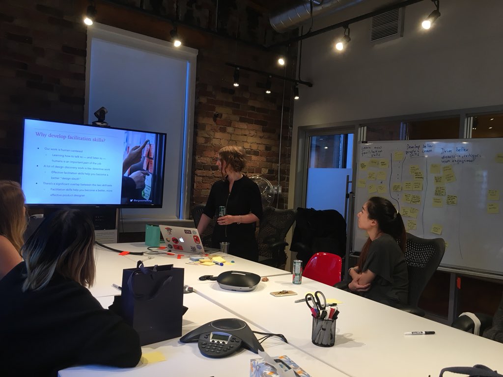 s_batavia's tweet photo. A little snippet from selling your ideas event with @hexux_toronto yesterday. An exceptionally organized and well thought out event, down to the handwritten tags + resource cards. So proud to be part of the female UX community in Toronto! #uxresearchto #uxdesign #toronto https://t.co/36e36VaOwn
