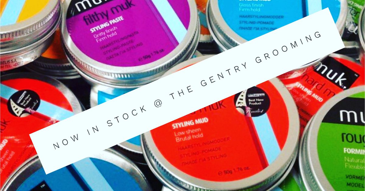 GentryGrooming's tweet photo. Muk products now available @GentryGrooming #manchesterbarbers #menshair #realmen #mukhairuk https://t.co/kJrBEUWBVI