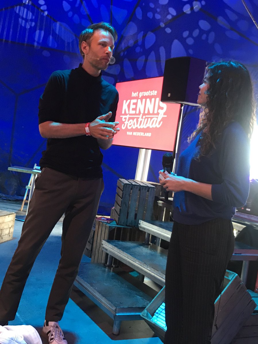 En Job, van @jobjorismarieke, is onze tweede Lentegast! Dit wordt een feestje. #kennisfestival