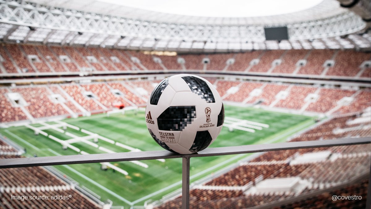 covestro's tweet photo. #Telstar18 by @adidas is the most advanced World Cup Match Ball to date. It's powered by the latest developments in polyurethane coated textiles.

Learn more: https://t.co/AijFbwV6g7 https://t.co/EAB4Hq8u7W