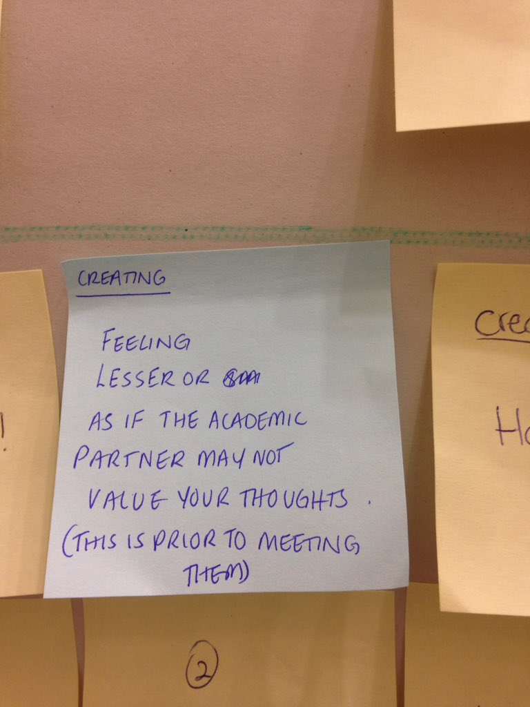 kellymatthewsUQ's tweet photo. Range of emotional experiences in partnership work. Students sharing emotions in the early stages. #studentsaspartners #ISaPI18 https://t.co/fvvzb4zicv