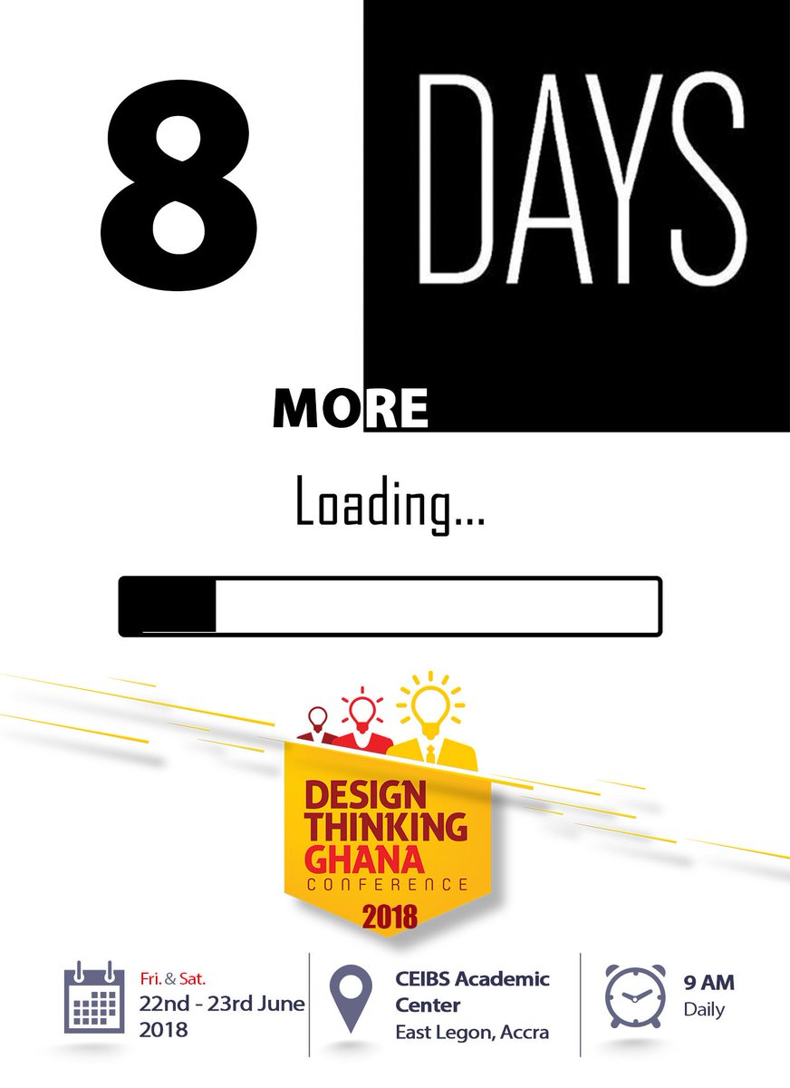 designthinkgh's tweet photo. #DTGC2018 Registration is ongoing now! register for #DesignThinkingGhana at https://t.co/iSONkjl57M … to reserve a seat - #DesignThinking #DTGC2018 @CEIBS Academic Centre, 5 Monrovia Road, East Legon on 22nd & 23rd of this month. See you there!!!! https://t.co/Coro8dGqoa
