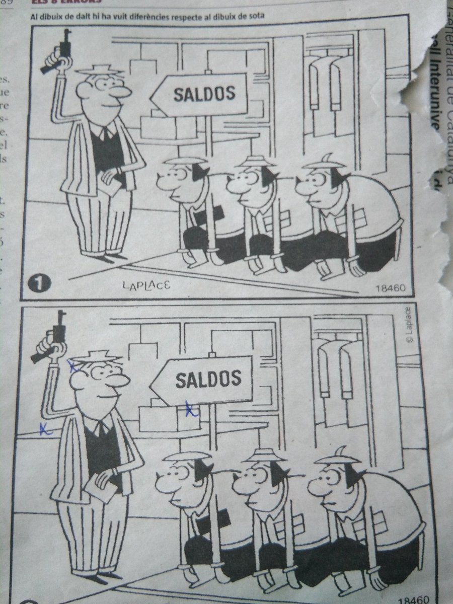 MariaSanges's tweet photo. Ai, ara @LaVanguardia m'ha descolocat. No sé si volen que busqui en què es diferencien les il.lustracions o quina de les dues és més masclista. Sempre tan pillín el diari de referència a Catalunya #murris #niacaveura https://t.co/LTepIDDLIh
