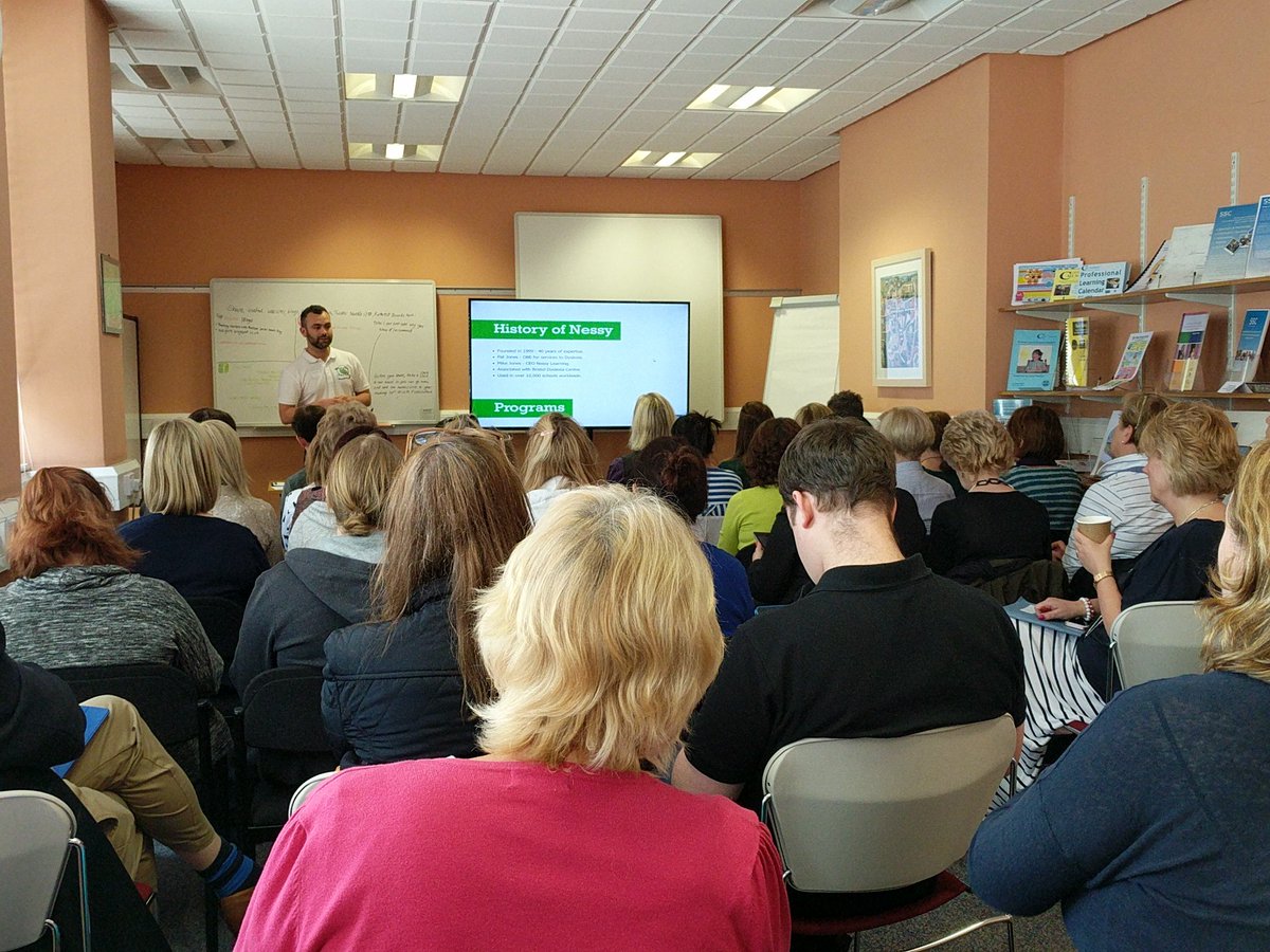 LenzieSupport's tweet photo. Another full session at #ASLtechnology18 with @NessyLearning making learning fun with dyslexia training, assessment and intervention https://t.co/nfJBU3BMeh