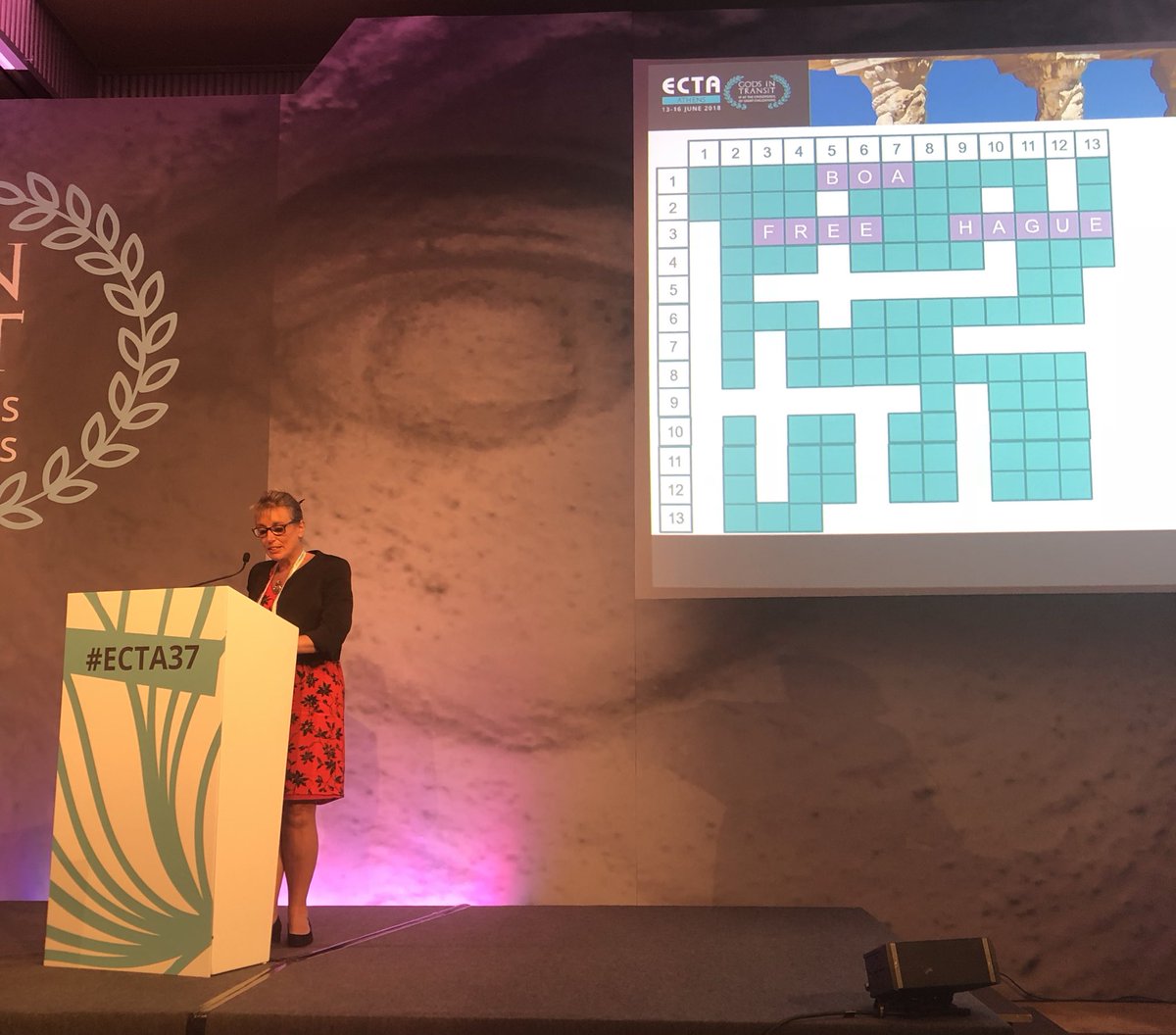 benwodecki's tweet photo. Deborah Brincat of @ProcterGamble has the audience doing a crossword...Now I’ve seen it all #ECTA2018 #ECTA37 https://t.co/1FtZbRdAVN