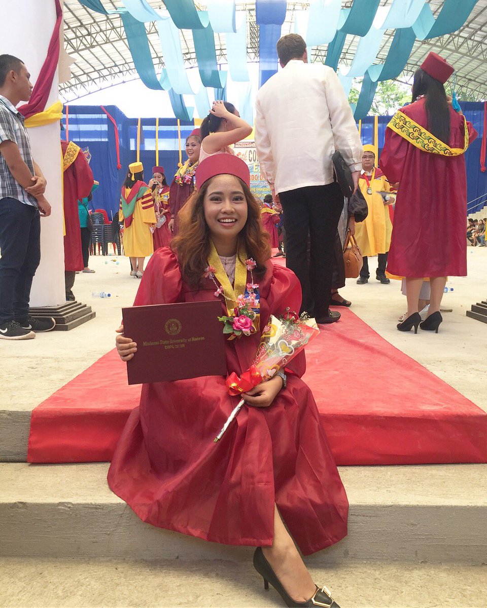 itsmeMsdeee's tweet photo. I finally made it. Armed with the knowledge from MSU-Naawan, Iβm ready to go beyond! Thanks you Lord God for everything! ππ©π»βπ
#DakilangPaaralan #PamantasangMindanao #MSUSystem #MSUNaawan https://t.co/6e3iL4jWvR