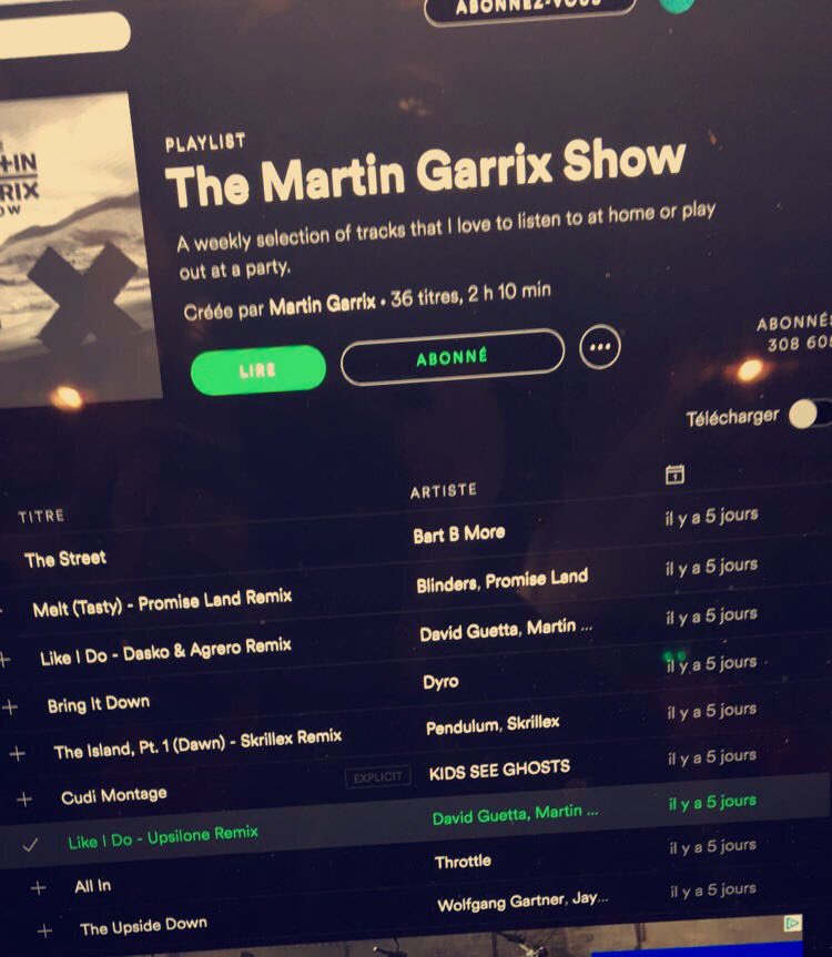 mrupsilone's tweet photo. Upsilone remix on @MartinGarrix @spotify playlist ! https://t.co/WMM3Q6rEnr