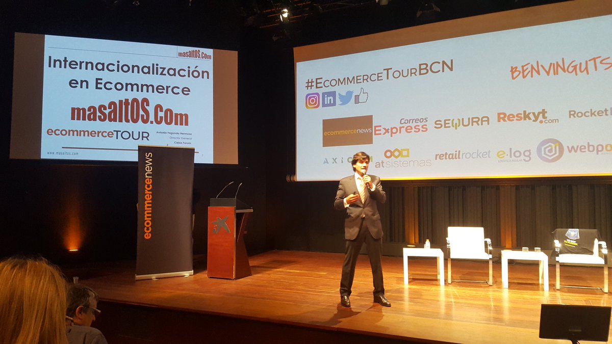 Valeriaroca's tweet photo. La internacionalización del #ecommerce. @Ecommerce_es #EcommerceTourBCN @Masaltos https://t.co/xjO5kVzg7y