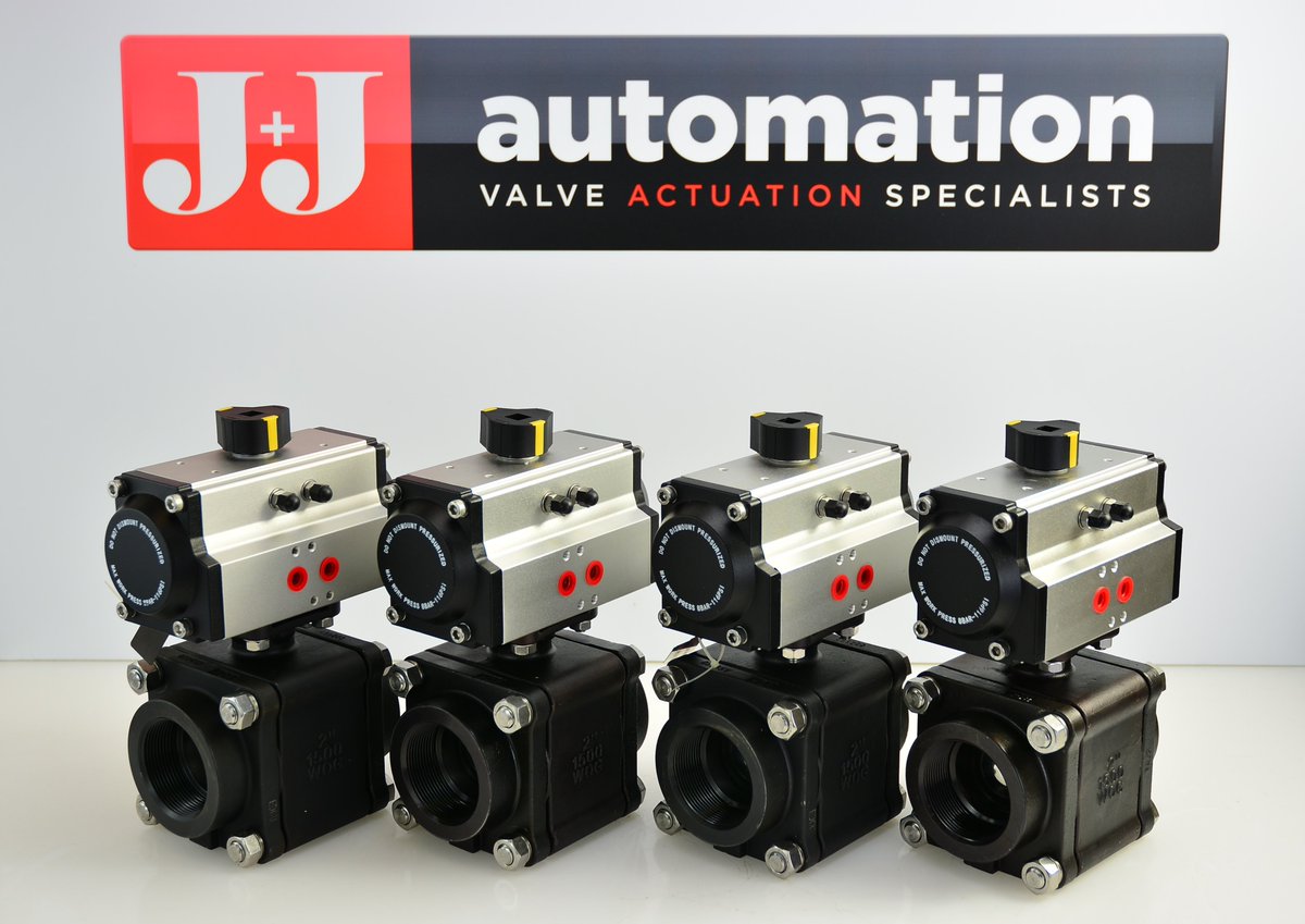 Pneumatically actuated carbon steel 3-piece ball valves #pneumatic #airactuated #carbonsteel #springreturn #actuatedballvalves #firesafe #antistatic