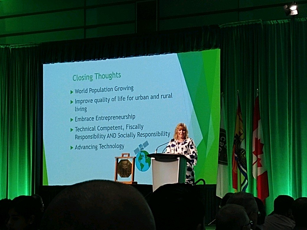 Kicking off #CSCE2018 with remarks from CSCE President Susan Tighe this morning at the Opening Ceremonies